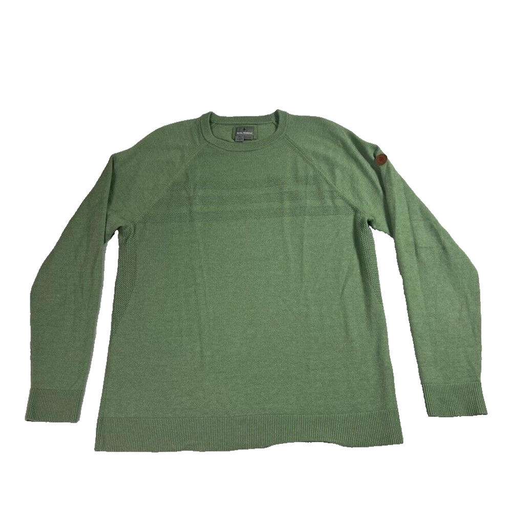 Royal Robbins Ventour Sweater Men's Size XL Green Merino Wool Blend Pullover